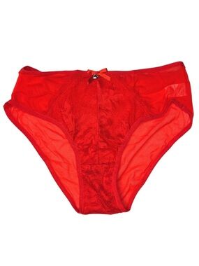 Red Lace Briefs